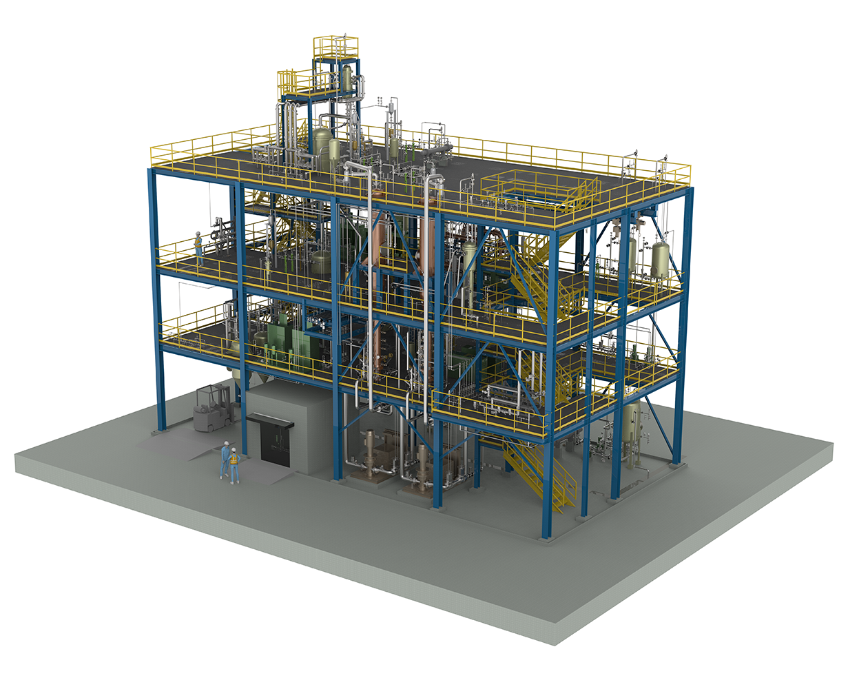 Polyolefin Pilot Plant 3D Model